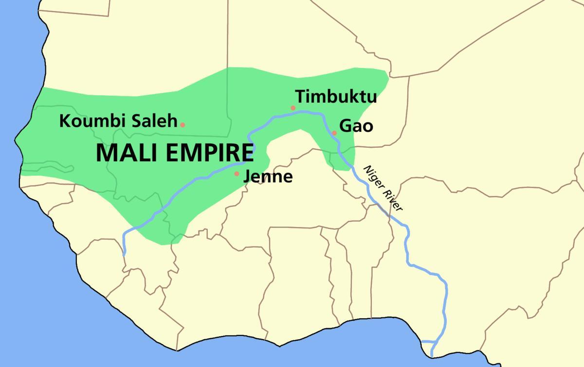 Karta över gamla Mali